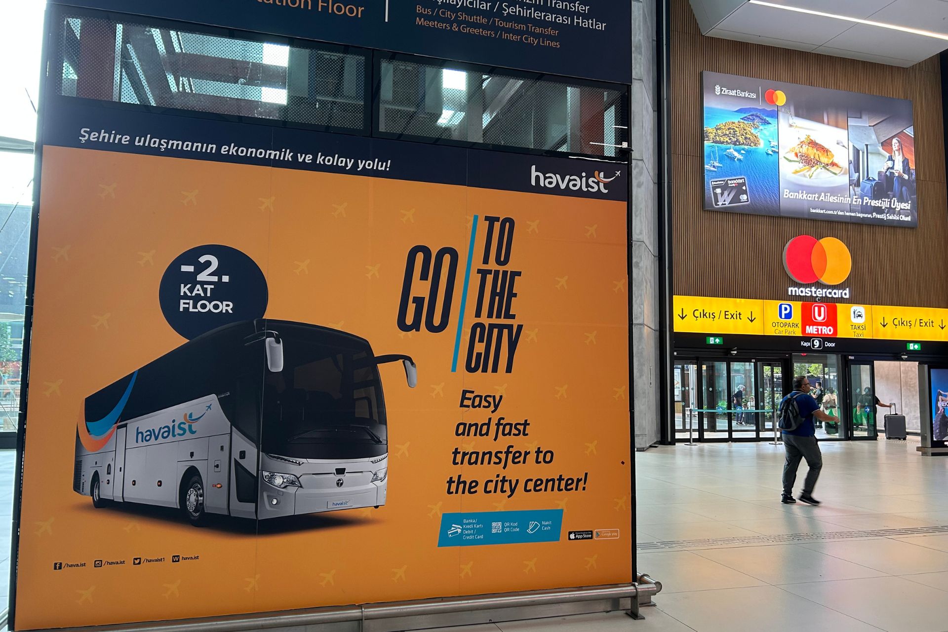 Havaist Bus Station at Istanbul Airport (2nd Floor)